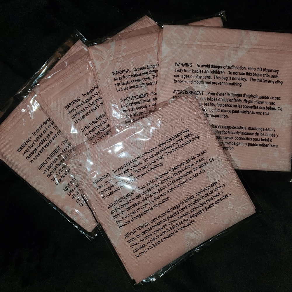 NEW 5 pack LIGHT baby pink - Titos Handmade Vodka Bandanas Set - Picture 2 of 2